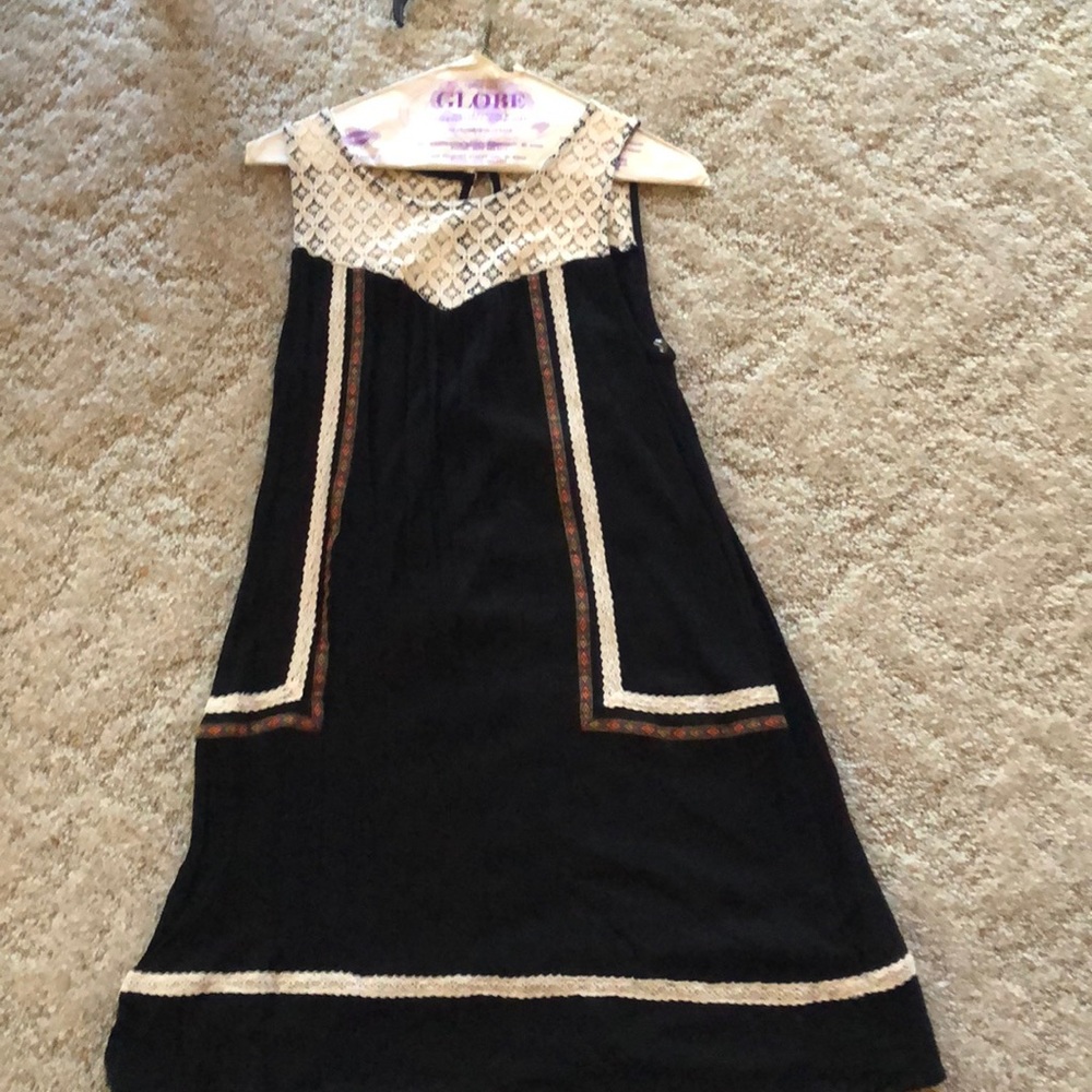 Embroiled black dress.